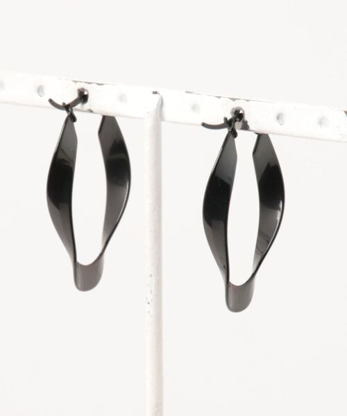 sunny branch(サニーブランチ)の「★Stainless★ Tears Ring Pierce 35mm(ピアス(両耳用)・レディース・シルバー/ゴールド/ブラック・FREE)」の7枚目の写真