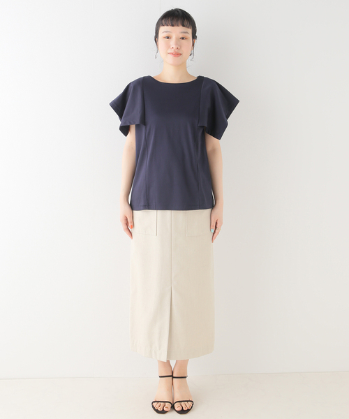 La TOTALITE（ラトータリテ）の「スクエアスリーブカットソー（T