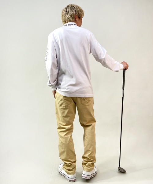 NEW ERA(ニューエラ)の「NEW ERA GOLF/ニューエラ ゴルフ ロンT GOLF/ゴルフ モックネック 13762723/13762726(Tシャツ/カットソー・メンズ・ブラック/ホワイト・L/M/XL/XXL)」の9枚目の写真