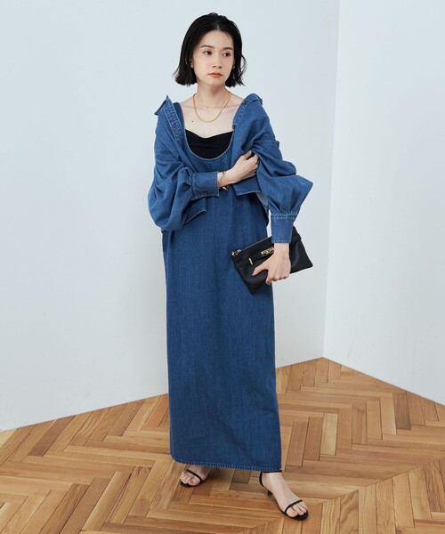 Rie Miller（リエミラー）の「スリットデニムワンピース（ワンピース 