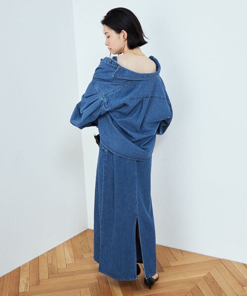 Rie Miller（リエミラー）の「スリットデニムワンピース（ワンピース 