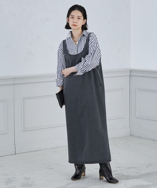 Rie Miller（リエミラー）の「スリットデニムワンピース（ワンピース 