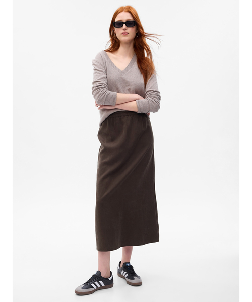 GAP(ギャップ)の「マキシ ペンシルスカート(スカート・レディース・カーキ/クリアブラウン/ブラック・XS/S/M/L/XXS)」の3枚目の写真