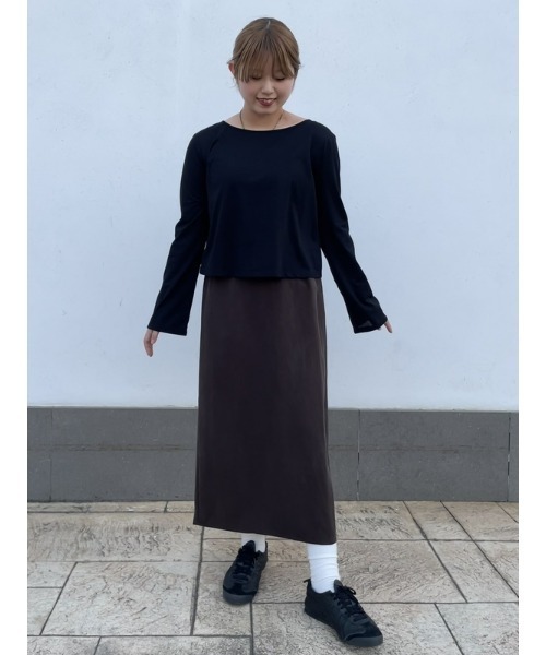 GAP(ギャップ)の「マキシ ペンシルスカート(スカート・レディース・カーキ/クリアブラウン/ブラック・XS/S/M/L/XXS)」の14枚目の写真