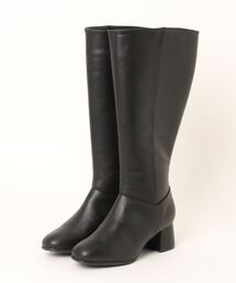 la farfa SHOES（ラ・ファーファ シューズ）の「la farfa shoes シンプル 幅広 美脚 ロングブーツ（ブーツ）」