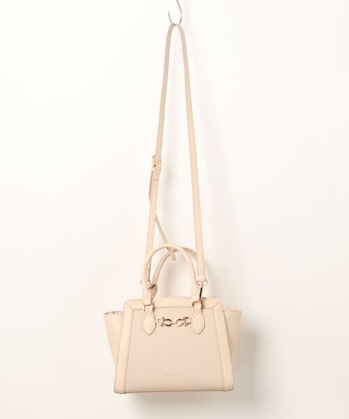 dazzlin（ダズリン）の「dazzlin/ダズリン　シュリンク/スムース ビット金具２wayハンド（ハンドバッグ・レディース・グリーン/ボルドー/ベージュ系その他/ベージュ/ローズ/ブラウン/ブラック/ブルーグレー/アイボリー・FREE）」の14枚目の写真