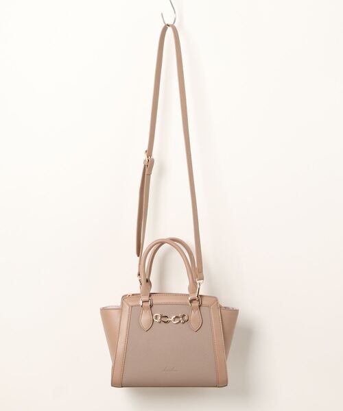 dazzlin（ダズリン）の「dazzlin/ダズリン　シュリンク/スムース ビット金具２wayハンド（ハンドバッグ・レディース・グリーン/ボルドー/ベージュ系その他/ベージュ/ローズ/ブラウン/ブラック/ブルーグレー/アイボリー・FREE）」の15枚目の写真