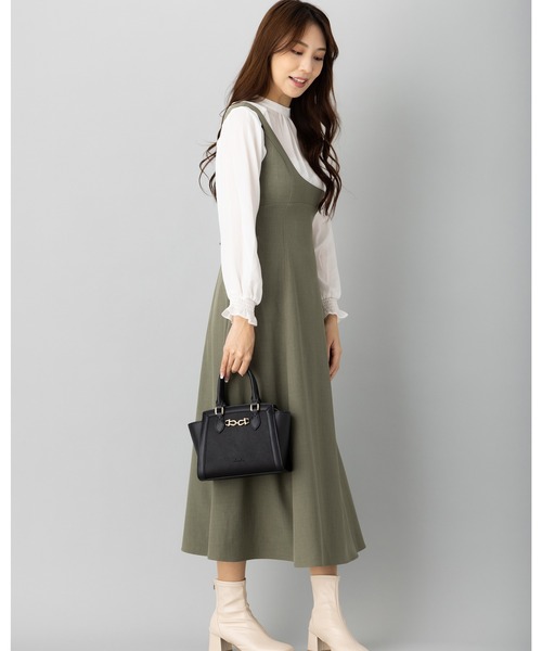dazzlin（ダズリン）の「dazzlin/ダズリン　シュリンク/スムース ビット金具２wayハンド（ハンドバッグ・レディース・グリーン/ボルドー/ベージュ系その他/ベージュ/ローズ/ブラウン/ブラック/ブルーグレー/アイボリー・FREE）」の20枚目の写真