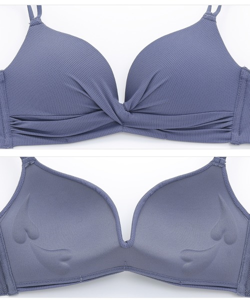 MOLUTOCHIARA(モルトキアラ)の「4color パステルカラー ノンワイヤーブラ 単品(ブラジャー・レディース・ピンク/グリーン/ブルー/ブラック・MEDIUM/LARGE/SMALL/X-LARGE)」の13枚目の写真