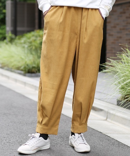 BONEVILLE ピーチスキン ツータックパンツ BONEVILLE ピーチスキン ツータックパンツ