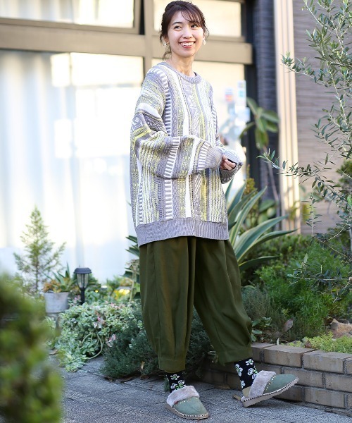 チチカカ(チチカカ)の「ピーチスキンエッグタックパンツ(その他パンツ・レディース・マスタード/ブラウン/ブルーグリーン/ブラック/オレンジ/カーキ/ベージュ/パープル/チャコールグレー・MEDIUM/LARGE)」の21枚目の写真