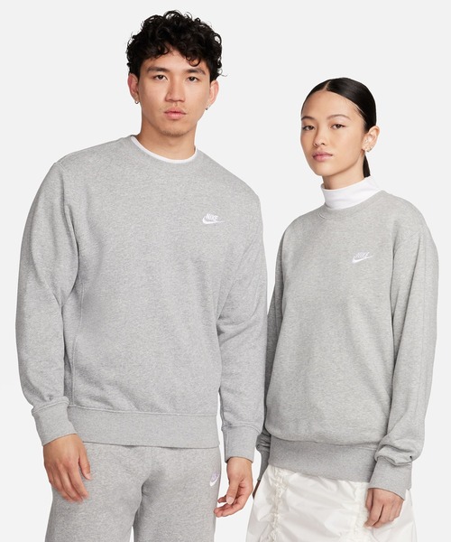 NIKE(ナイキ)の「NIKE AS M NSW CLUB CRW FT BV2667(スウェット・メンズ・ベージュ/グレー/ブラック・X-LARGE/XX-LARGE/LARGE/MEDIUM)」の13枚目の写真