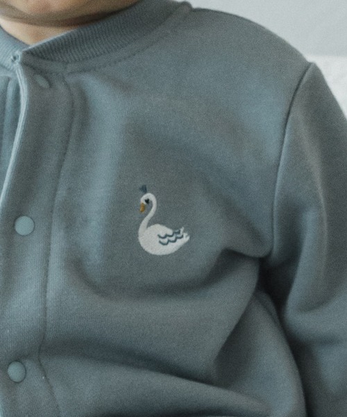 pairmanon（ペアマノン）の「【かぞくおそろい】【ベビー】選べる6柄 ワンポイント刺繍ロンパース（ロンパース・キッズ・ピンク系その他/ミント/ブルー系その他3/モカ・70/80）」の5枚目の写真