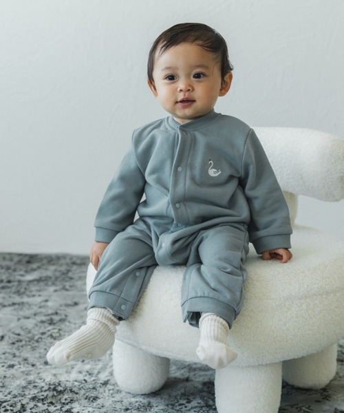 pairmanon（ペアマノン）の「【かぞくおそろい】【ベビー】選べる6柄 ワンポイント刺繍ロンパース（ロンパース・キッズ・ピンク系その他/ミント/ブルー系その他3/モカ・70/80）」の6枚目の写真