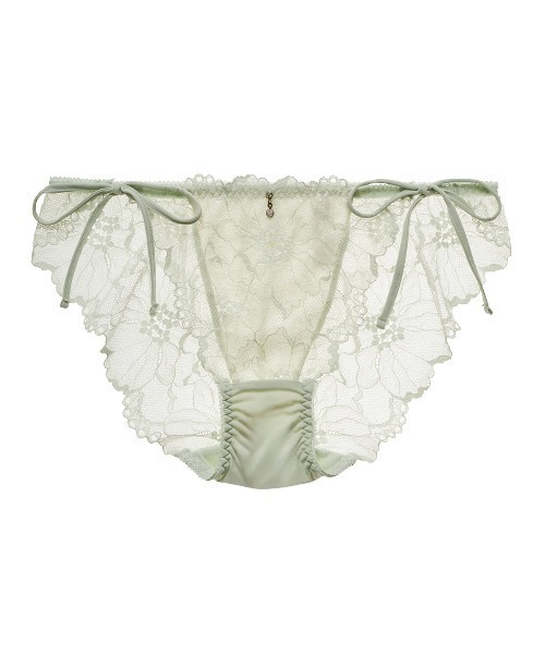 tutuanna（チュチュアンナ）の「ショーツレディース [特盛ブラ]シャルマンノワールヒモショーツ（ショーツ・レディース・オフホワイト/ピンク/ブラック/パープル系その他/ピンク系その他/オレンジ/ネイビー/サンドベージュ/ラベンダー/グレイッシュブルー/ダークグリーン/グリーン/ライトグレー/エンジ/コーラルピンク/イエロー/クリーム/ブルー系その他/ミント/黄土色系1/ダークブルー/セージグリーン/ローズ/マスタード/ダークグリーン系1/ダークパープル/ダークブラック/グリーン系4/ピンク系その他7/サーモンピンク/グリーン系5/ホワイト×ネイビー/グリーン系6/レッド系その他6/ホワイト×ブルー・M/L）」の12枚目の写真