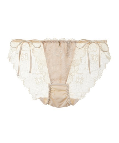 tutuanna（チュチュアンナ）の「ショーツレディース [特盛ブラ]シャルマンノワールヒモショーツ（ショーツ・レディース・オフホワイト/ピンク/ブラック/パープル系その他/ピンク系その他/オレンジ/ネイビー/サンドベージュ/ラベンダー/グレイッシュブルー/ダークグリーン/グリーン/ライトグレー/エンジ/コーラルピンク/イエロー/クリーム/ブルー系その他/ミント/黄土色系1/ダークブルー/セージグリーン/ローズ/マスタード/ダークグリーン系1/ダークパープル/ダークブラック/グリーン系4/ピンク系その他7/サーモンピンク/グリーン系5/ホワイト×ネイビー/グリーン系6/レッド系その他6/ホワイト×ブルー・M/L）」の9枚目の写真