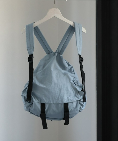 sakishimatokyo（サキシマトーキョー）の「ドロストシャーリングデザインリュック/バックパック（バックパック/リュック・レディース・ピンク/ベージュ/ライトブルー/ブラック・FREE）」の8枚目の写真