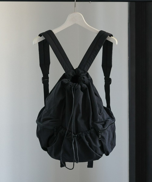 sakishimatokyo（サキシマトーキョー）の「ドロストシャーリングデザインリュック/バックパック（バックパック/リュック・レディース・ピンク/ベージュ/ライトブルー/ブラック・FREE）」の20枚目の写真