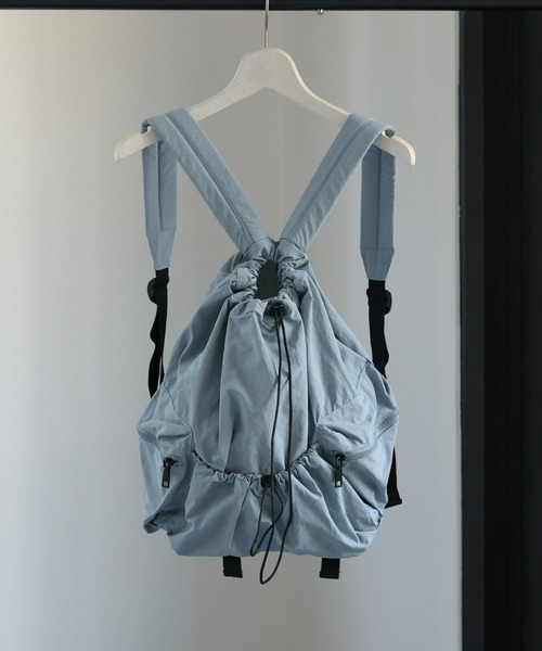 sakishimatokyo（サキシマトーキョー）の「ドロストシャーリングデザインリュック/バックパック（バックパック/リュック・レディース・ピンク/ベージュ/ライトブルー/ブラック・FREE）」の22枚目の写真