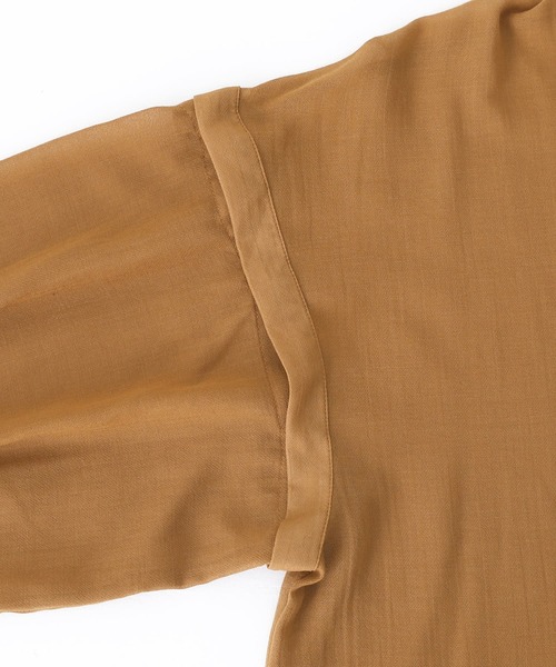 osharewalker（オシャレウォーカー）の「【廃盤】『シアーボイル2WAYシャツ』（シャツ/ブラウス・レディース・キャメル/ブラック/オフホワイト・FREE）」の13枚目の写真