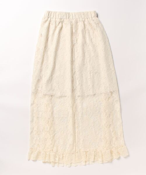 BANICO(バニコ)の「【BANICO】透け感 花柄レーススカート (SS)(スカート・レディース・ベージュ・LARGE/MEDIUM)」の15枚目の写真
