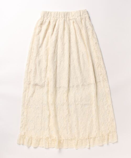 BANICO(バニコ)の「【BANICO】透け感 花柄レーススカート (SS)(スカート・レディース・ベージュ・LARGE/MEDIUM)」の14枚目の写真
