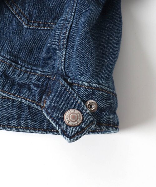 Seraph（セラフ）の「パフスリーブジージャン（デニムジャケット・キッズ・ブルー/ネイビー・110/90/140/95/120/80/130/100）」の6枚目の写真