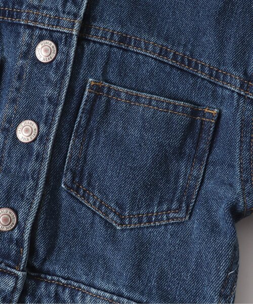 Seraph（セラフ）の「パフスリーブジージャン（デニムジャケット・キッズ・ブルー/ネイビー・110/90/140/95/120/80/130/100）」の11枚目の写真