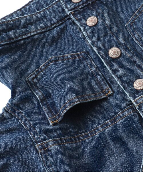 Seraph（セラフ）の「パフスリーブジージャン（デニムジャケット・キッズ・ブルー/ネイビー・110/90/140/95/120/80/130/100）」の12枚目の写真