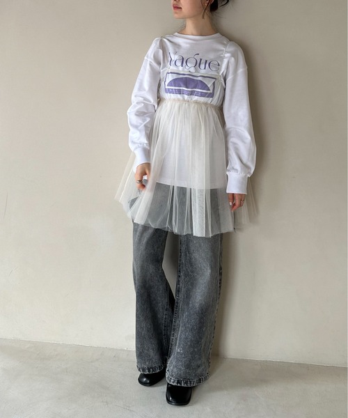 feepur（フェピュール）の「ボリュームチュールキャミブラウス（シャツ