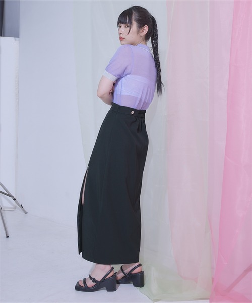 miette（ミエット）の「ビスチェデザインワンピース（ワンピース・レディース・ブラック/グレー・FREE）」の6枚目の写真