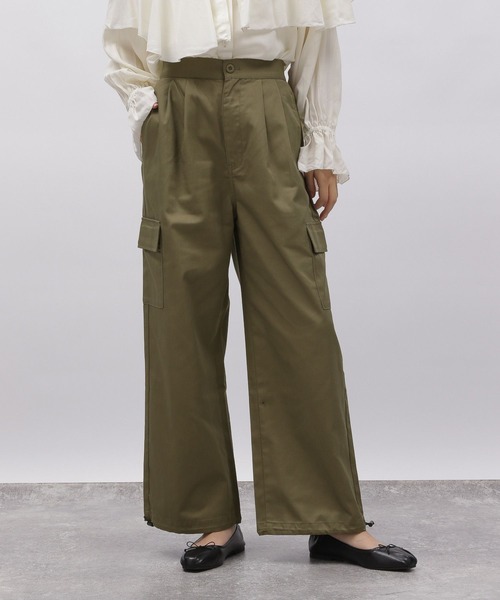 LAKOLE（ラコレ）の「カーゴパンツ / 972305（カーゴパンツ・レディース・グレイッシュベージュ/ブラック/オリーブ・SMALL/MEDIUM）」の18枚目の写真