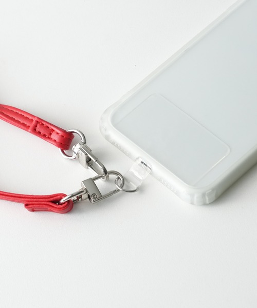 ALTROSE(アルトローズ)の「ストラップ ハート ポーチ 合皮 スマホストラップ スマホショルダー(スマホグッズ・レディース・シルバー/ブラック/レッド/ホワイト/ピンク/ブルー/カラフル・FREE)」の21枚目の写真