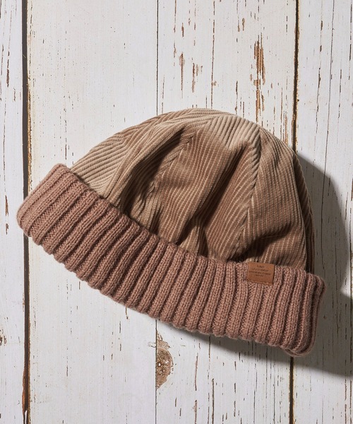 Ruben(ルーベン)の「【Ruben】CORDUROY ROLL WATCH(ニットキャップ/ビーニー・メンズ・カーキ/ベージュ/ブラック/グレー・FREE)」の1枚目の写真