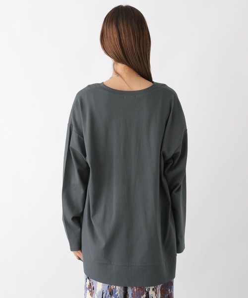 LEPSIM(レプシィム)の「深スリットプルオーバー 964570(Tシャツ/カットソー・レディース・アイボリー/ブラウン/グレー・FREE)」の16枚目の写真