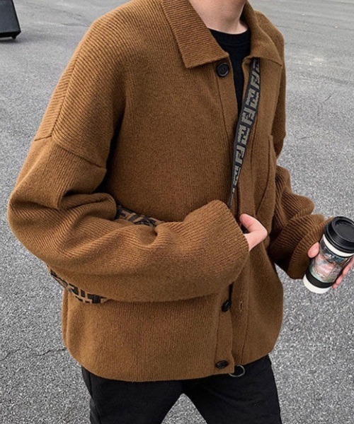 セール】襟付きニットカーディガン（カーディガン/ボレロ）｜B.R.U