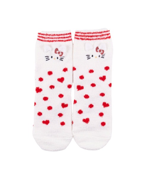 sanrio(サンリオ)の「Sanrio サンリオ 冬のあったかおめかし ハローキティ マイメロディ クロミ アンクルソックス くるぶし 靴下 15cm~25cm(ソックス/靴下・レディース・パープル/ホワイト/ピンク/オフホワイト/ブラック系その他/ピンク系その他/レッド系その他・FREE/S/M)」の2枚目の写真