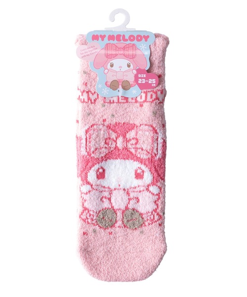 sanrio(サンリオ)の「Sanrio サンリオ 冬のあったかおめかし ハローキティ マイメロディ クロミ アンクルソックス くるぶし 靴下 15cm~25cm(ソックス/靴下・レディース・パープル/ホワイト/ピンク/オフホワイト/ブラック系その他/ピンク系その他/レッド系その他・FREE/S/M)」の10枚目の写真