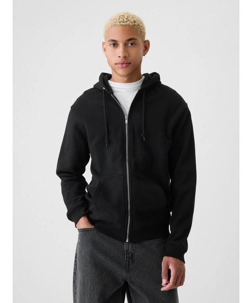 GAP ジップアップパーカーパーカー Sサイズ ブラック セール】ヴィンテージ ソフト フルジップパーカー(ユニセックス