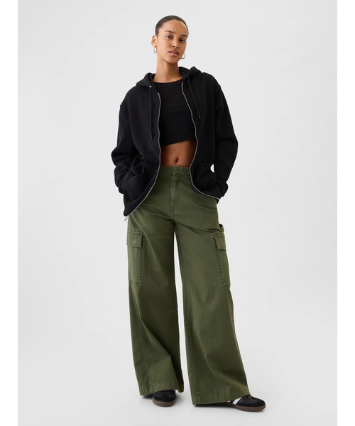 GAP(ギャップ)の「ヴィンテージ ソフト フルジップパーカー(ユニセックス)(パーカー・メンズ・ブラック/ライトグレー・XL/S/M/L/XS)」の4枚目の写真