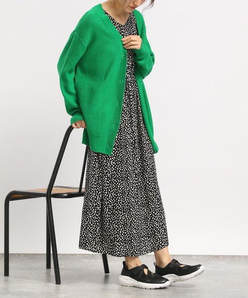 GLOBAL WORK Smile Seed Store（グローバルワーク スマイルシードストア）の「編み柄カーディガン/175927（カーディガン/ボレロ・レディース・グレー/アイボリー/グリーン/杢グレー・SMALL/MEDIUM/LARGE）」の15枚目の写真