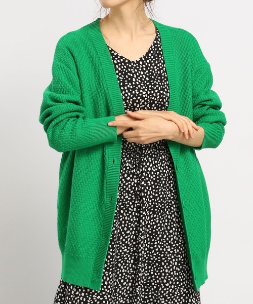 GLOBAL WORK Smile Seed Store（グローバルワーク スマイルシードストア）の「編み柄カーディガン/175927（カーディガン/ボレロ・レディース・グレー/アイボリー/グリーン/杢グレー・SMALL/MEDIUM/LARGE）」の19枚目の写真
