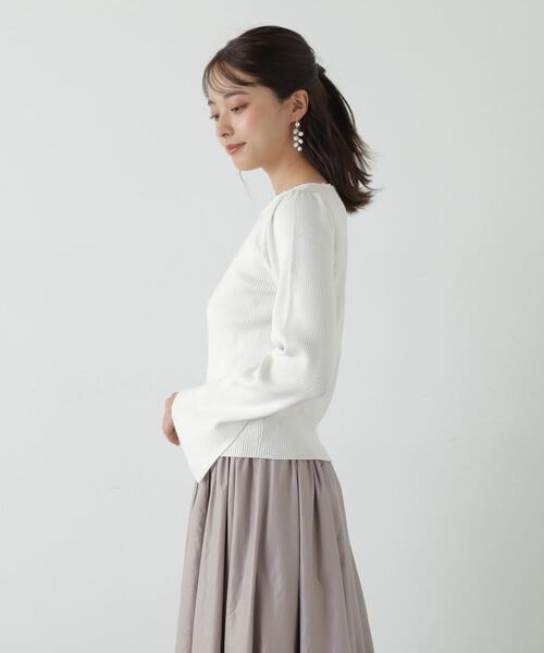 PROPORTION BODY DRESSING(プロポーションボディドレッシング)の「メタルパールニット / 1213270038(ニット/セーター・レディース・グリーン/ダークグレー/ホワイト系その他・SMALL/MEDIUM)」の4枚目の写真