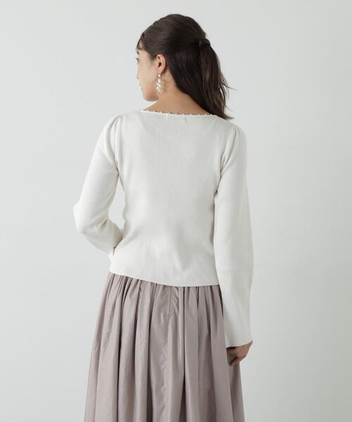 PROPORTION BODY DRESSING(プロポーションボディドレッシング)の「メタルパールニット / 1213270038(ニット/セーター・レディース・グリーン/ダークグレー/ホワイト系その他・SMALL/MEDIUM)」の5枚目の写真