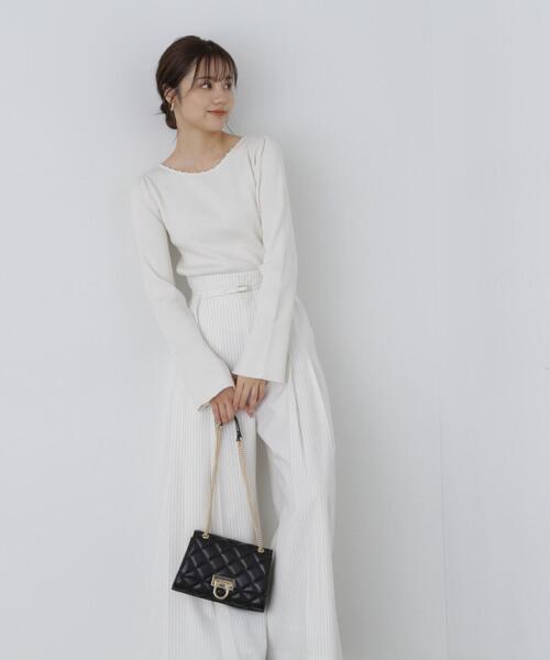 PROPORTION BODY DRESSING(プロポーションボディドレッシング)の「メタルパールニット / 1213270038(ニット/セーター・レディース・グリーン/ダークグレー/ホワイト系その他・SMALL/MEDIUM)」の14枚目の写真