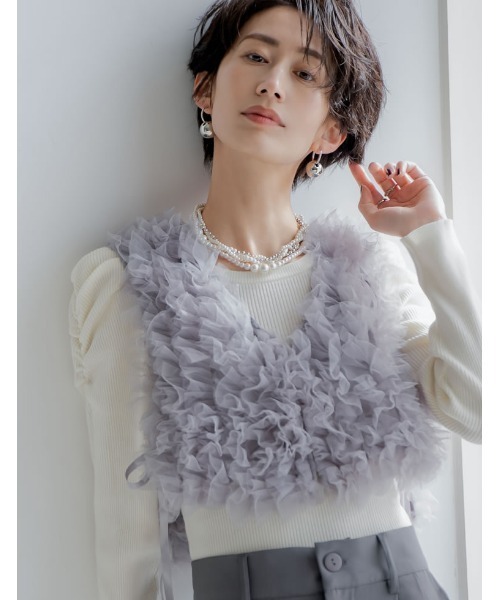 Re:EDIT（リエディ）の「[選べる]ビッグメタルボールピアスorイヤリング[返品交換不可]（ピアス（両耳用）・レディース・シルバー系その他/ゴールド/シルバー/ゴールド系その他・FREE）」の13枚目の写真
