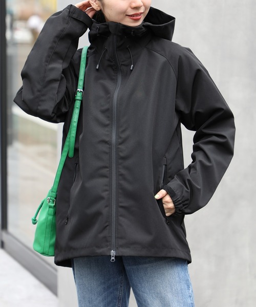 everyone ドット柄 マウンテンパーカーシェル