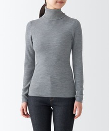 無印良品 | 首のチクチクを抑えたリブタートルネック洗えるセーター(ニット/セーター)
