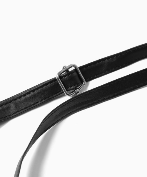 レザーショルダーバッグ バックル付き 黒 レザーショルダーバッグ black ＜S＞フタつき – PINT_MN