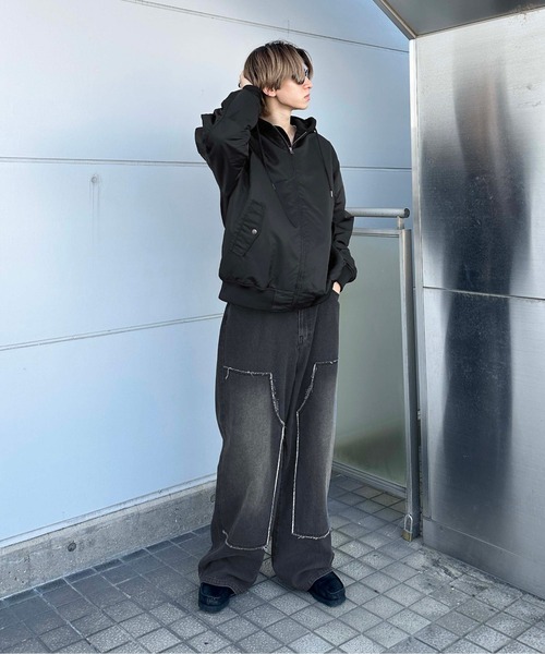 sedacle（セダクル）の「フリンジダブルニーデニム（デニムパンツ・メンズ・ブラック/カーキ/インディゴブルー・SMALL/MEDIUM/LARGE）」の12枚目の写真